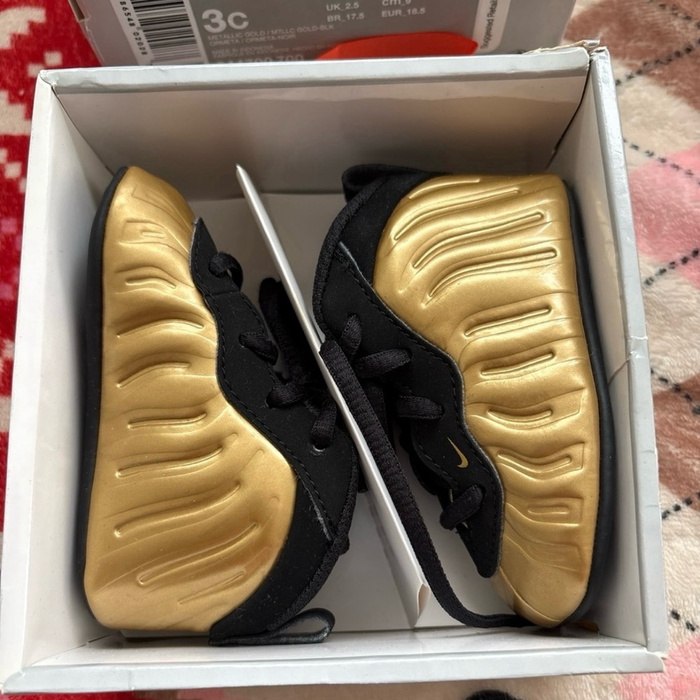 Nike Gold Lil Posite One Crib Foams